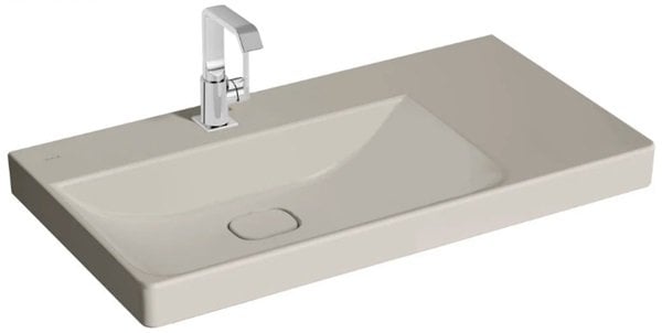 Vitra 7528B020-0041 Metropole Y.Ayaklı Lavabo,90cm,Mat Bej.